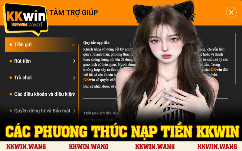 Danh sách các phương thức nạp tiền KKWIN phổ biến hiện nay